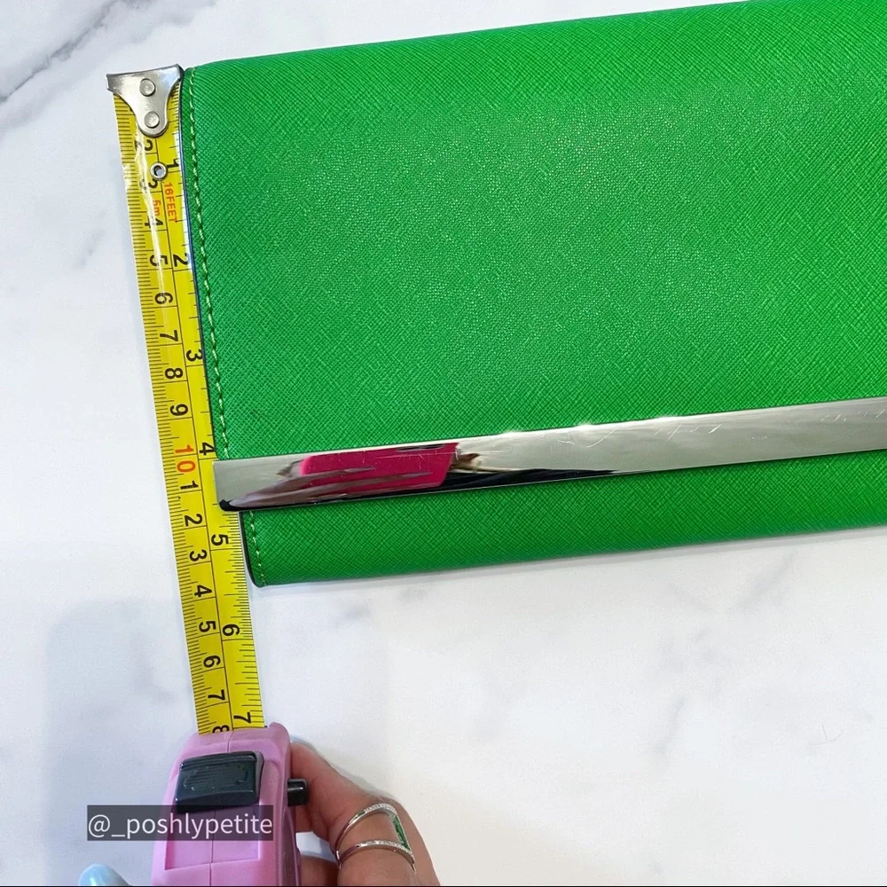 NWT Michael Kors green wallet clutch shoulder bag - Picture 12 of 13